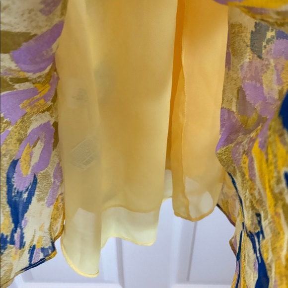 ZARA Bloggers Favorite Boho Stone Embellished Chiffon Dress Size Small - Picture 9 of 10